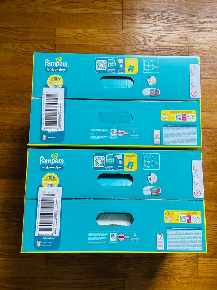 2 maxi packs couches Pampers Baby Dry taille 4+ - photo numéro 4