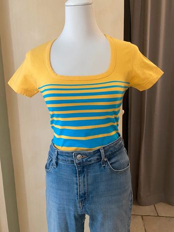 T-shirt rayé Naf Naf vintage T1