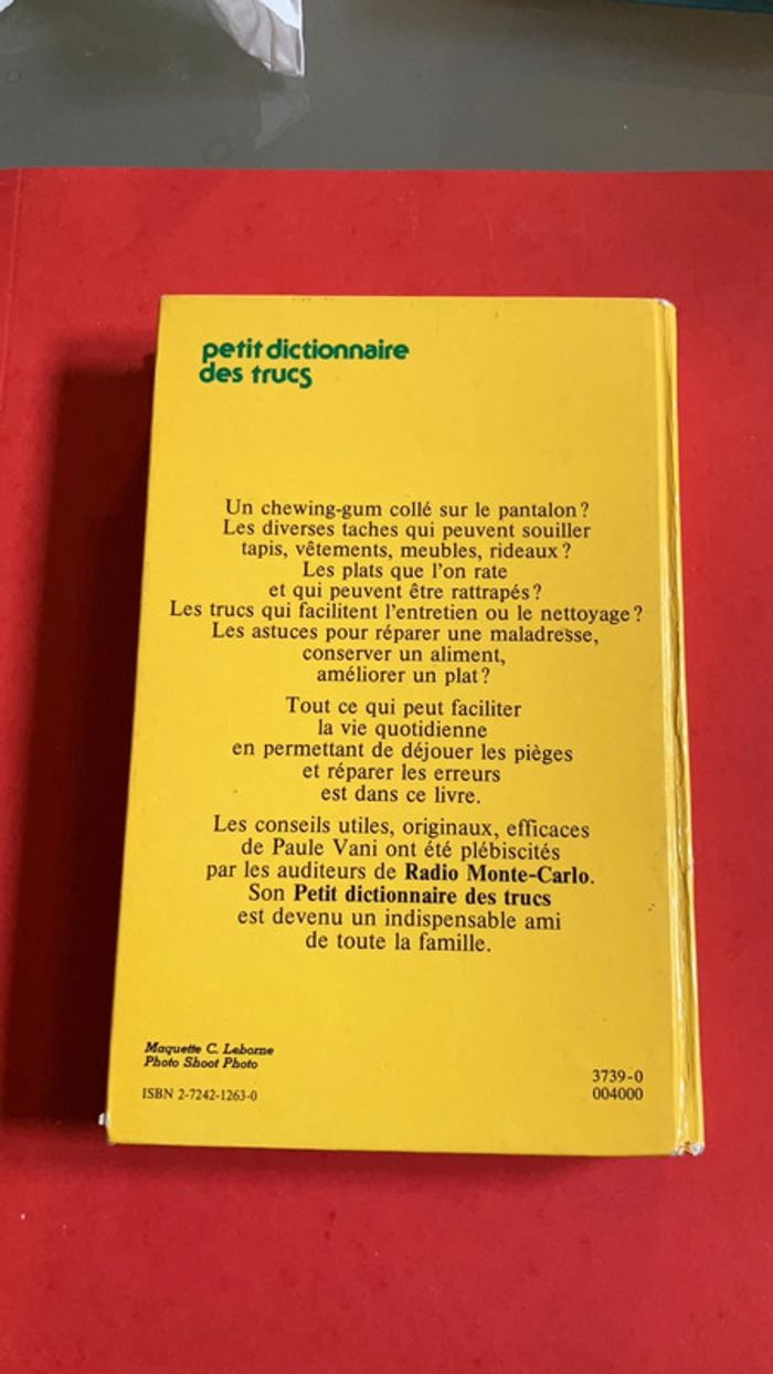 Livre. Petit Dictionnaire des trucs. - photo numéro 3