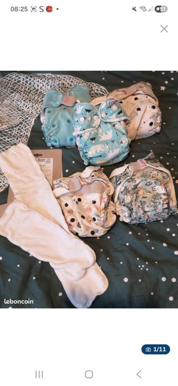 5 couches de nuit Petit Lulu 4 à 15 kg