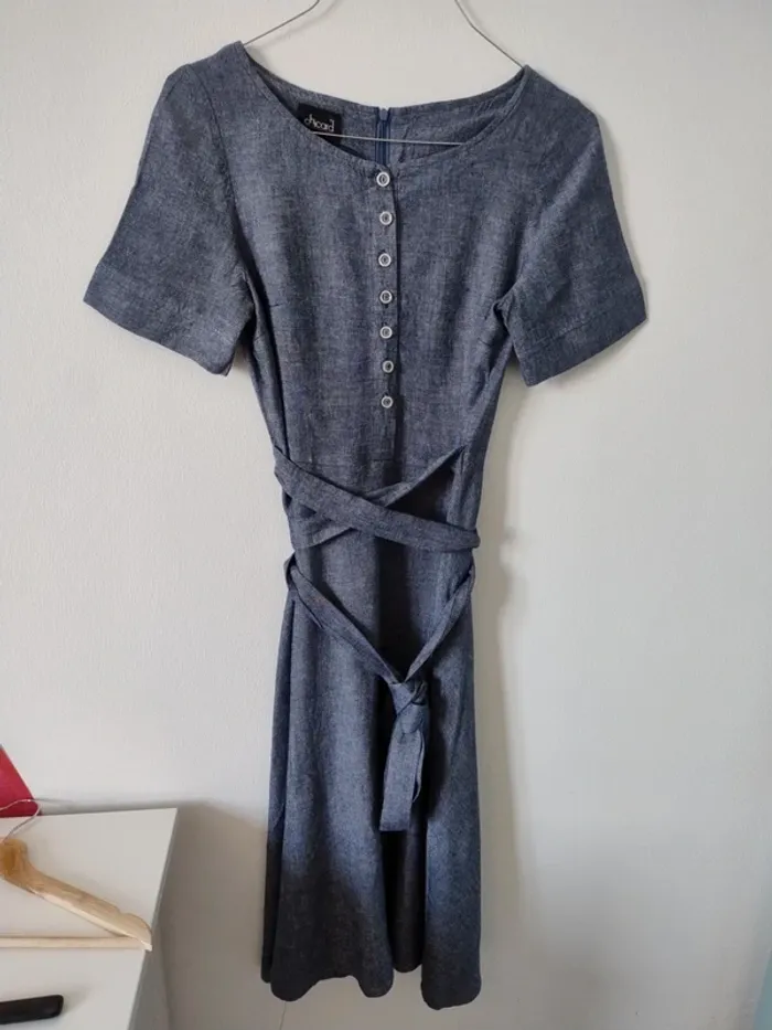 Magnifique robe en jean doux