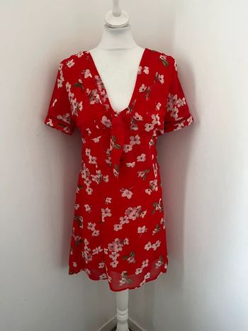 Robe rouge à fleurs Grace & Mila M