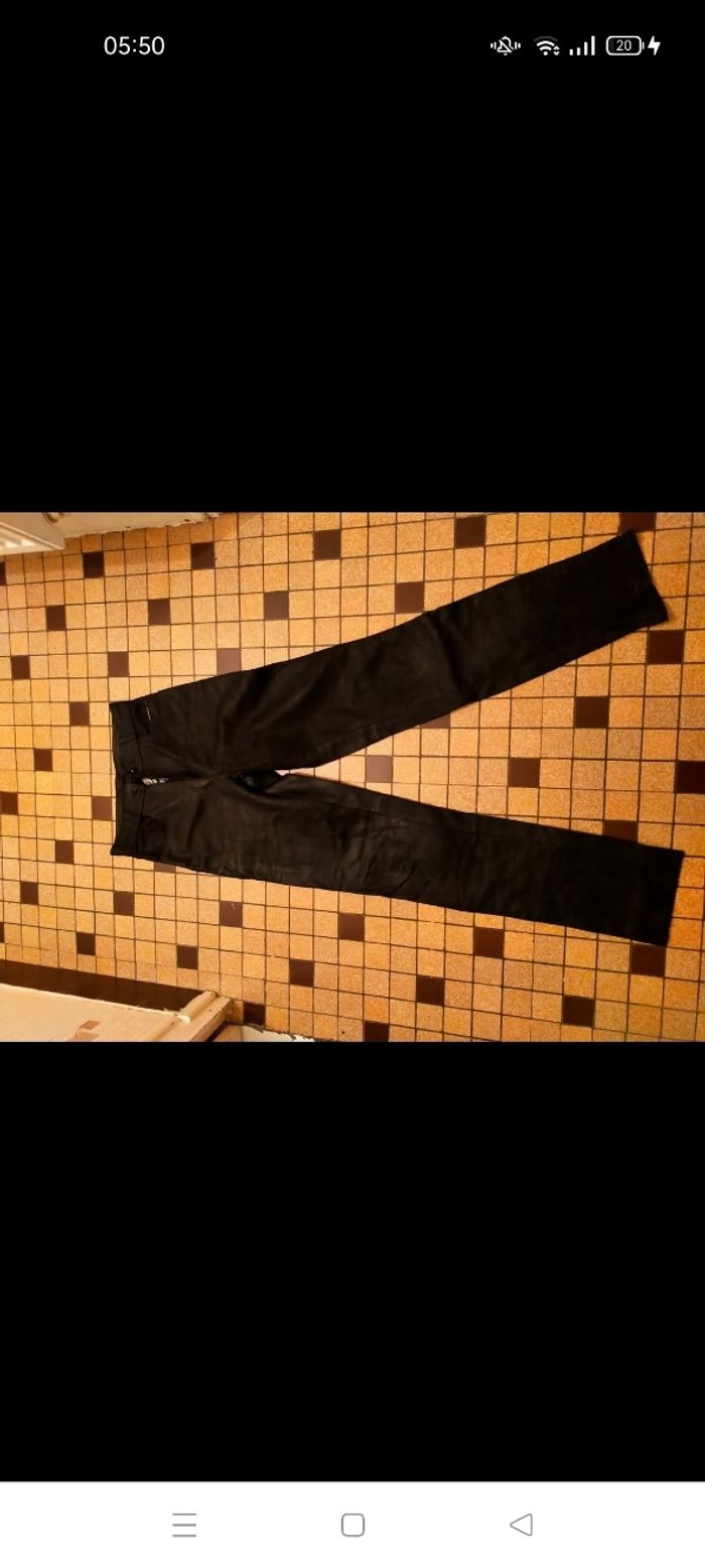 Pantalon cuir moto - photo numéro 2