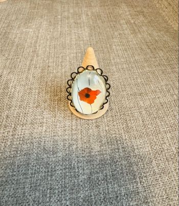 Bague coquelicot 