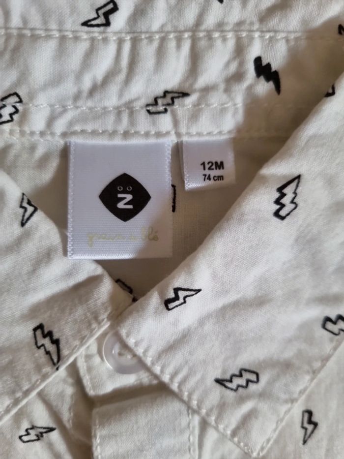 Chemise grain de blé blanche - photo numéro 4