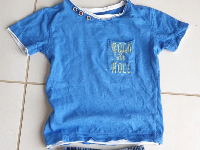 1 short 18 mois lee cooper et 1 t shirt bleu 18 mois - photo numéro 3
