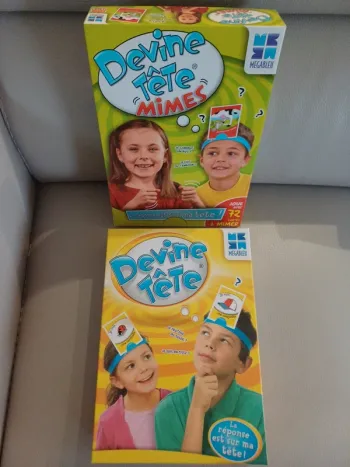 Lot Devine tête Devine tête mimes état neuf et complets 6 ans+