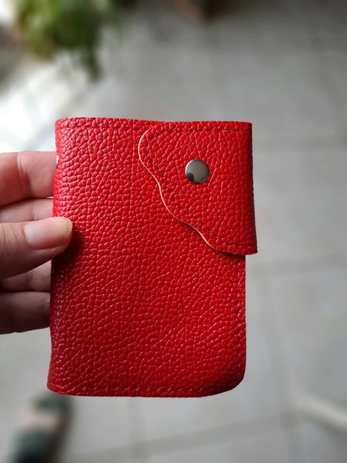 Porte carte rouge