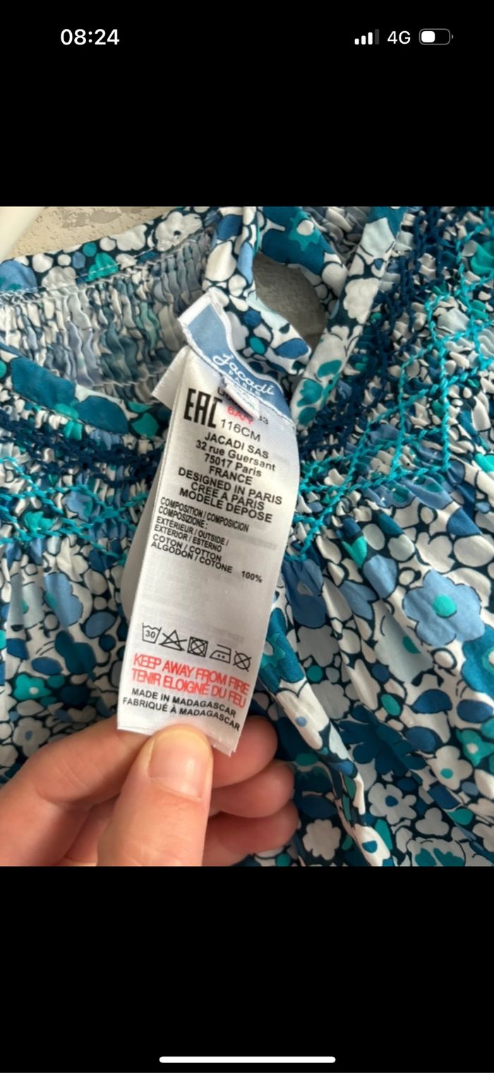 Blouse liberty jacadi taille 6 ans - photo numéro 3