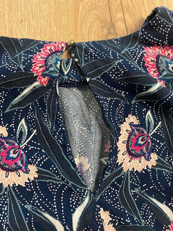 Robe été motif à fleur avec petite ceinture promod taille 36 - photo numéro 3