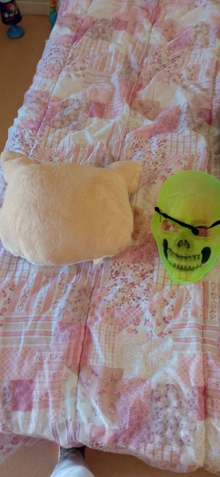 Coussin en forme de biche et masque halloween - photo numéro 2