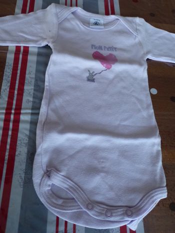 Bodys manches longues 3 mois   Petit bateau