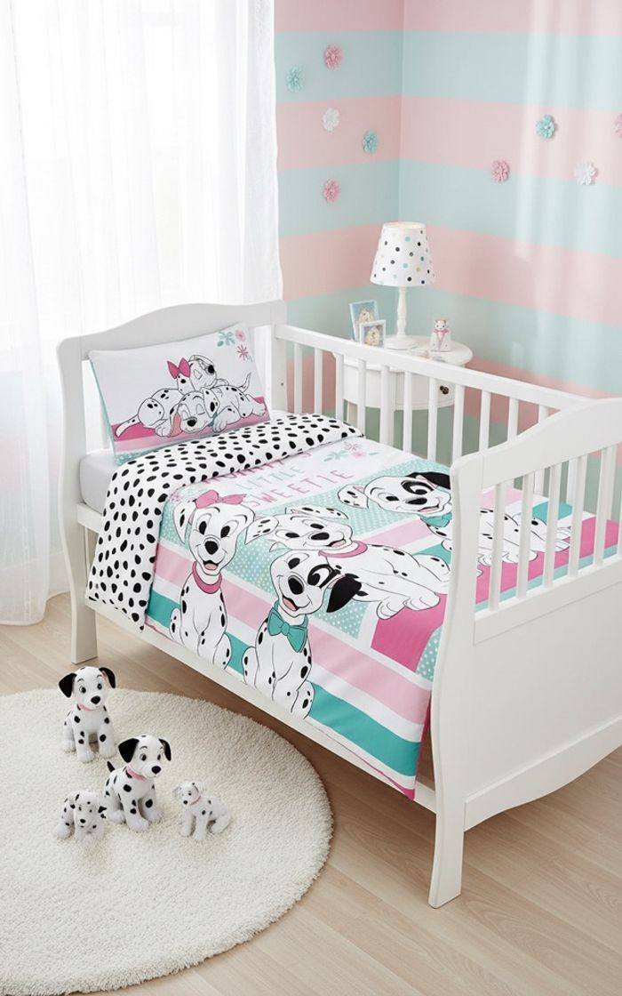 Parure de lit bébé 100x135 - Dalmatiens - photo numéro 2