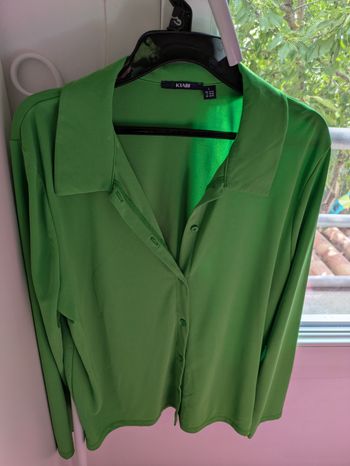 Chemisier vert kiabi