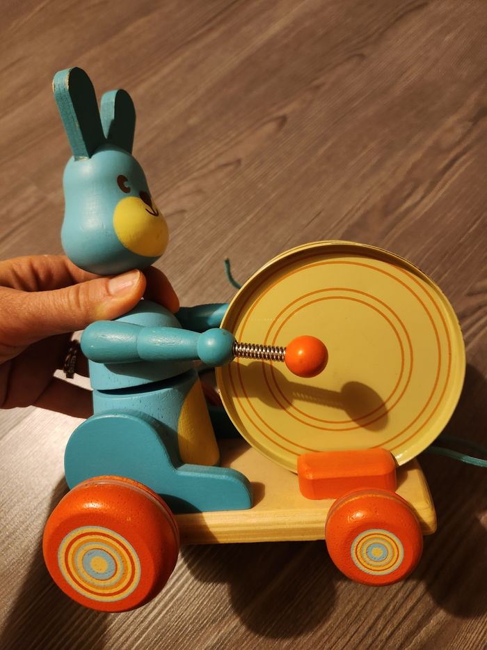 Lapin en bois à tirer Djeco - photo numéro 5