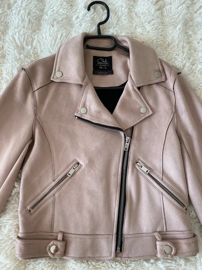 Perfecto court rose poudré taille 34 - photo numéro 3