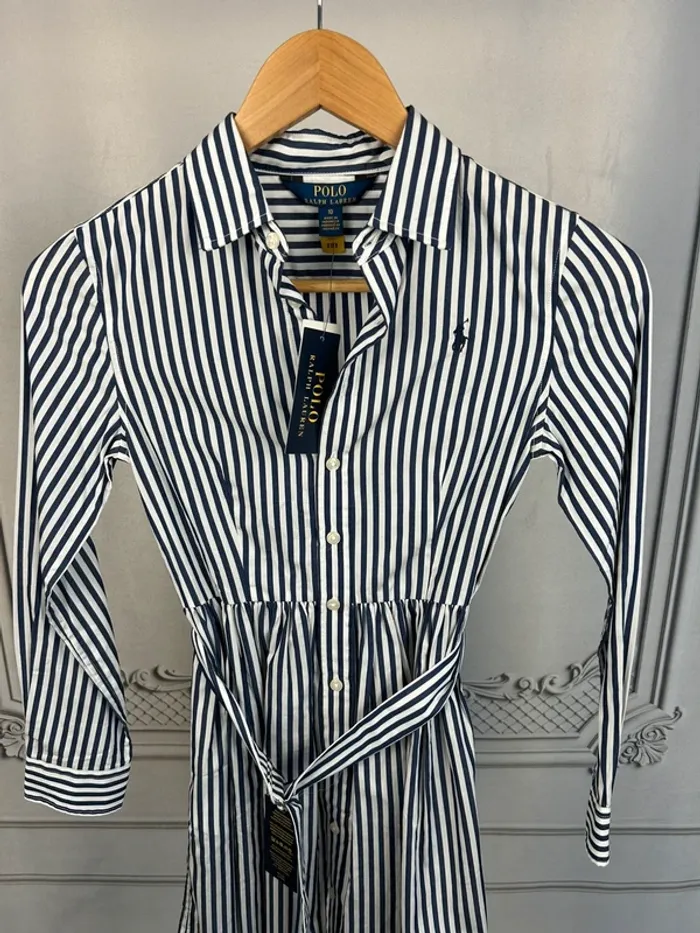 Robe chemise Ralph Lauren Fille 10ans Neuve - photo numéro 2