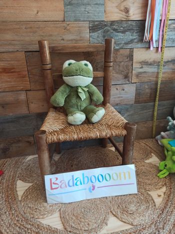 peluche grenouille verte vintage tbe