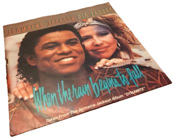 Vinyle 45 tours Jermaine Jackson / Pia Zadora (1984) When the rain begins to fall