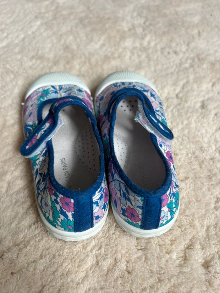 Chaussures toile liberty Jacadi fille 25 Tbe - photo numéro 4