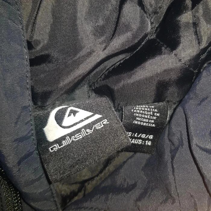 Veste Anorak Quiksilver Vintage Noir/Beige – Style Streetwear / Skate - photo numéro 5
