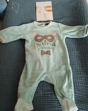 Pyjama velours 3 mois