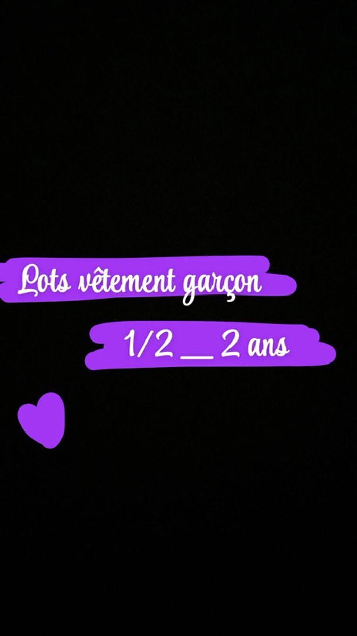 Lots vêtement garçon