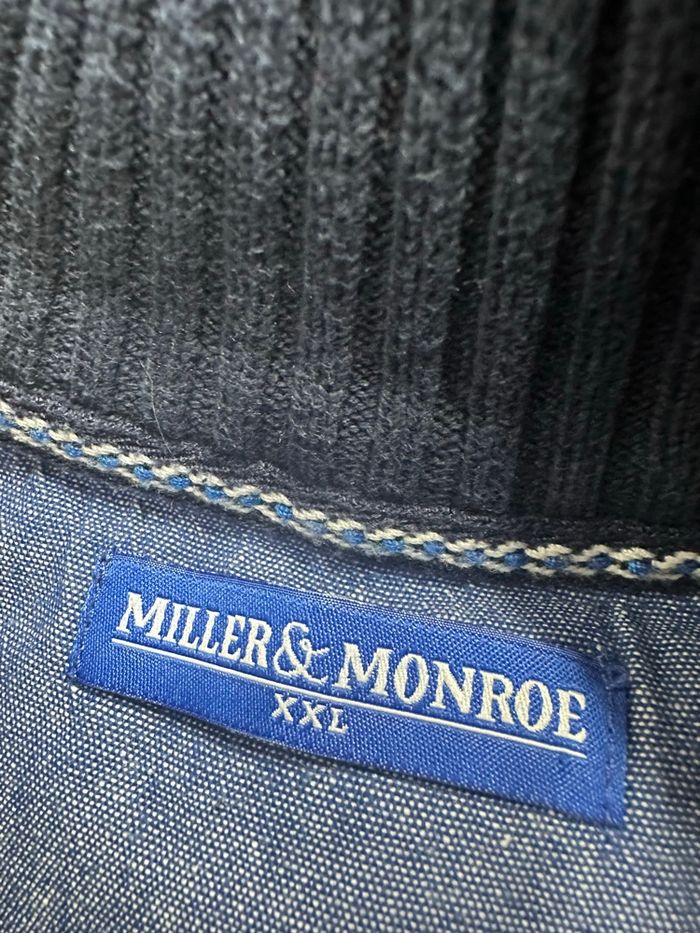 Cardigan zip en maille bleu marine TXXL - photo numéro 7