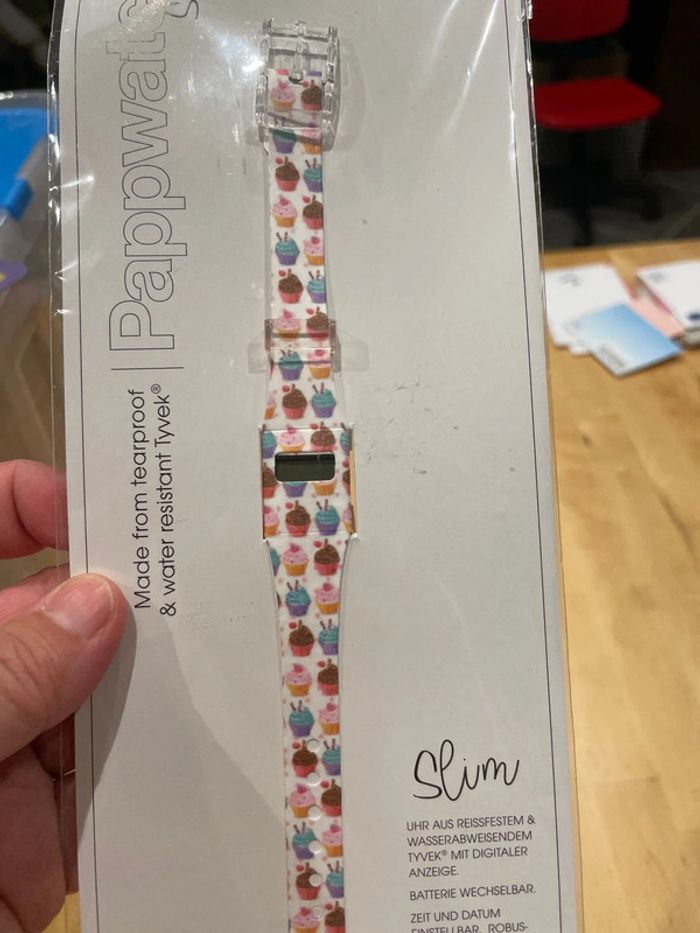 Montre en papier originale taille adulte pappwatch - photo numéro 7