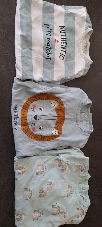 lot 3 pyjamas 3 mois