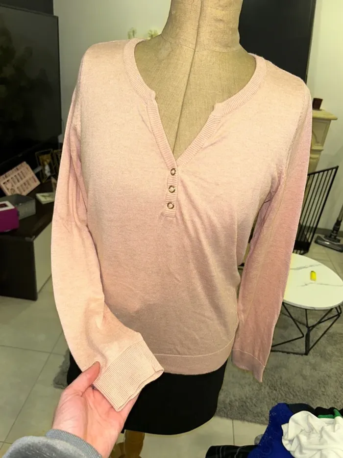 Pull femme rose clair - photo numéro 2