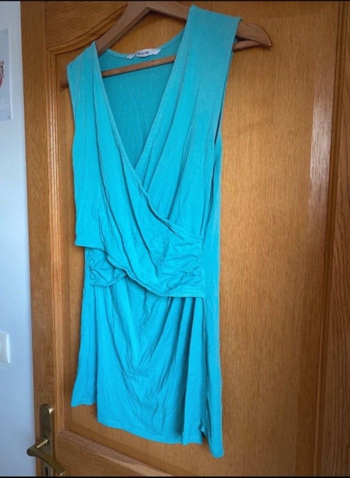 Haut grossesse allaitement maternité bleu L