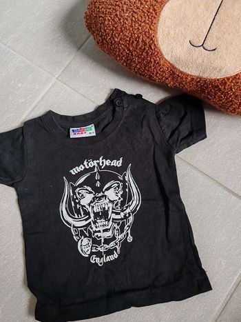 T-shirt motorhead bébé 0/3m rock