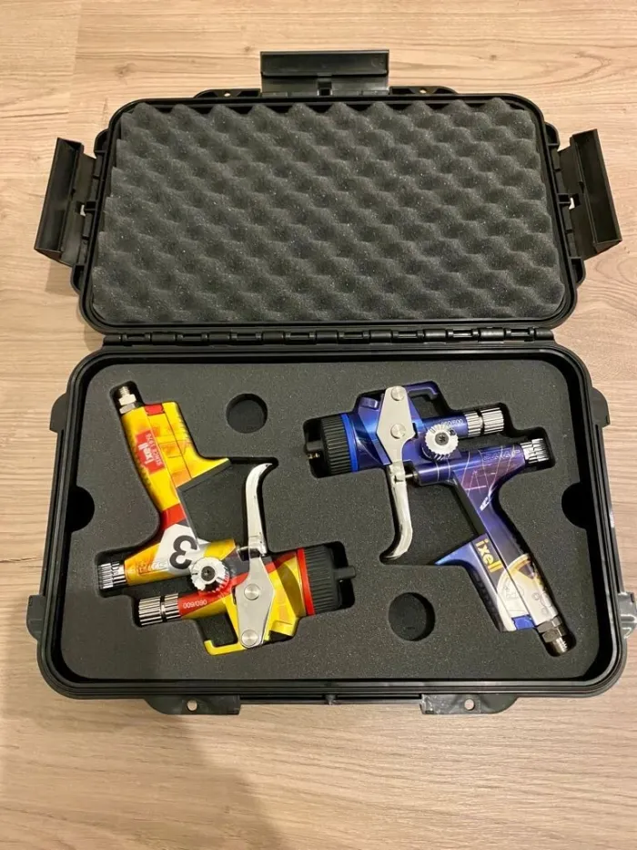 Malette de 2 pistolets à peinture SATA Jet X 5500 HVLP & RP (1.2 I), en parfait état - photo numéro 6
