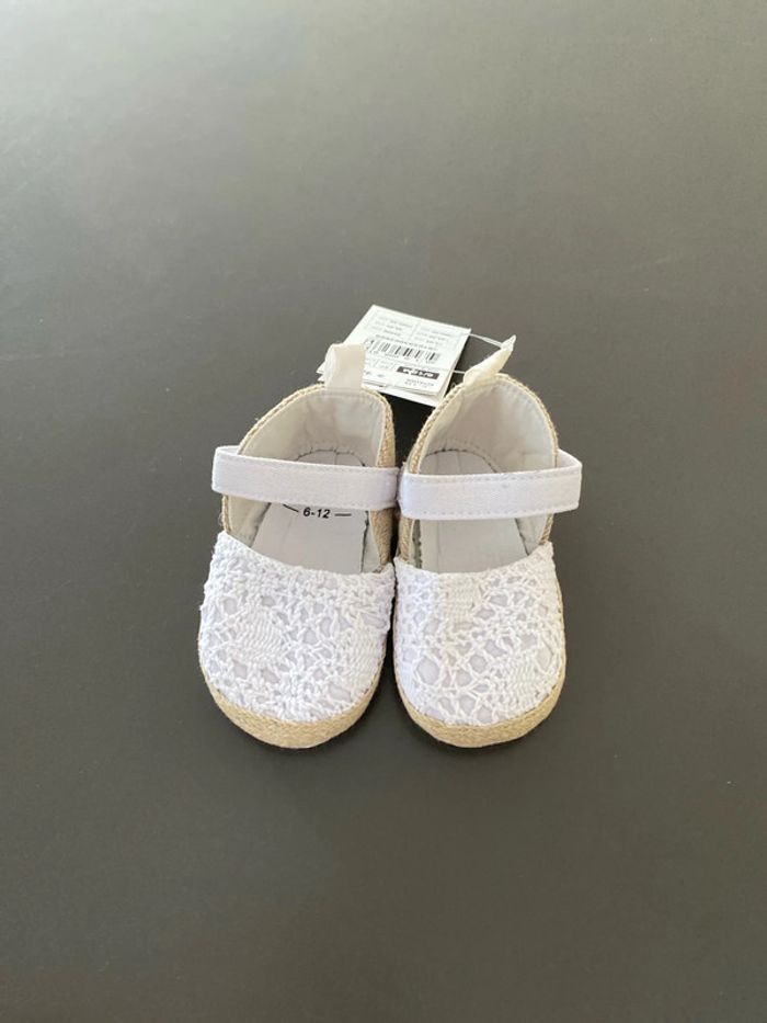Espadrille bébé fille 6-12 mois neuve gemo