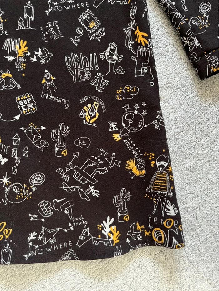 Robe à col et manches longues, taille S - photo numéro 3