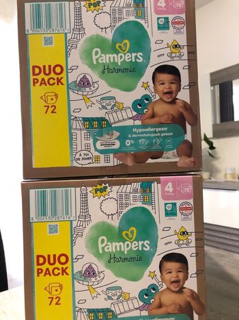 Couche Pampers harmonie taille 4