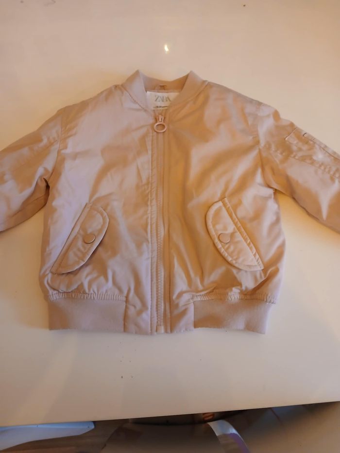 doudoune fille rose pale