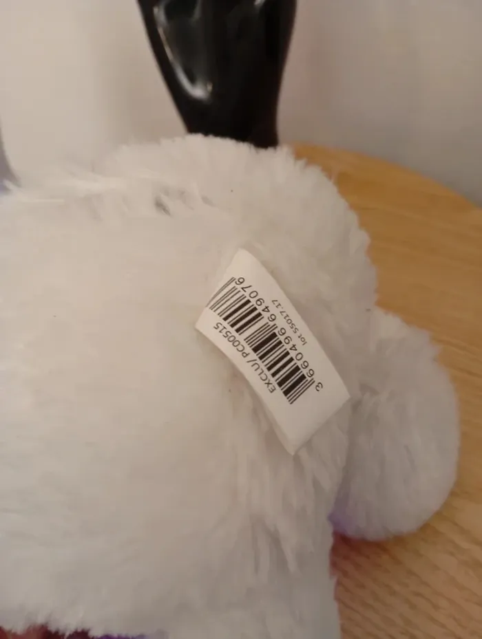 Veilleuse Peluche ours blanc teddy lumineux - photo numéro 6