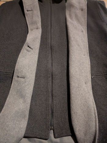 Manteau AUTRETON T40 gris clair gris anthracite 