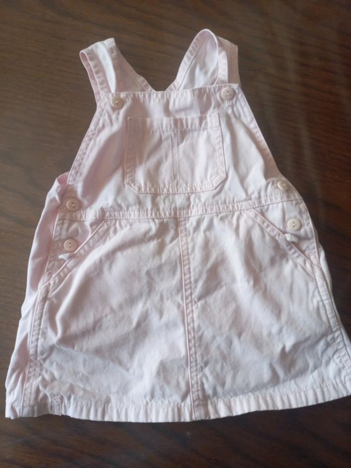 Robe salopette rose pâle cadet rousselet 6mois