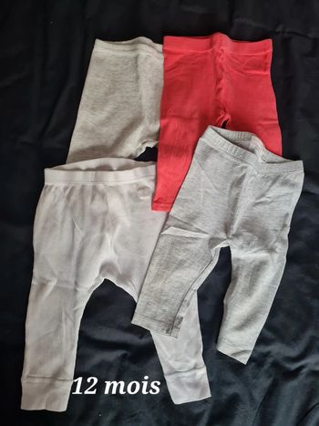 Lot leggings 12 mois
