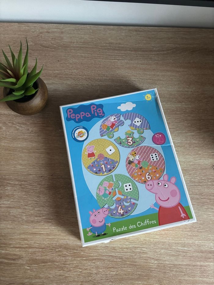 Peppa piG le puzzle des chiffres de 1 à 10