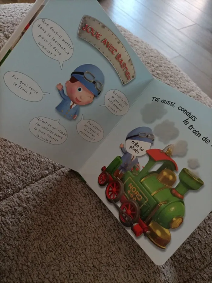 Livre P'tit garçon : Le train de Bastien - photo numéro 16