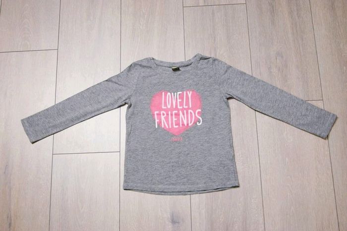 Maillot manche longue Gris. 5 ans fille. Tape à l oeil