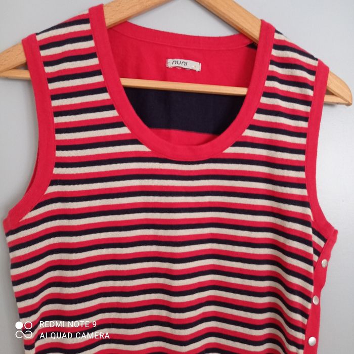 Débardeur pull à rayures rouges t40 - photo numéro 2