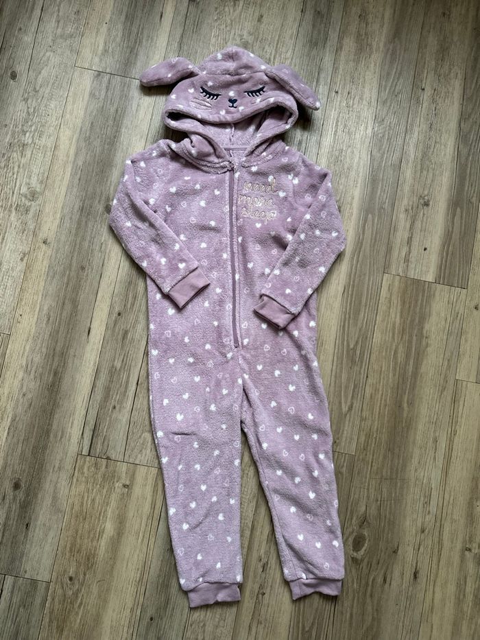 Combinaison pyjama lapin rose gémo 5 ans - photo numéro 1