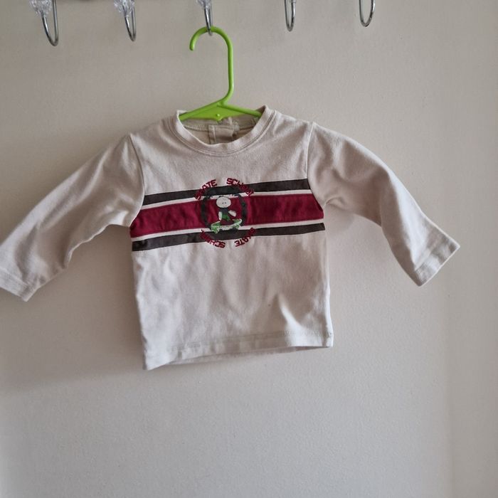 1 an haut beige et bordeau