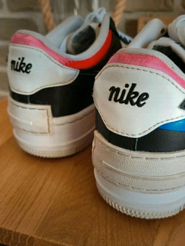 Baskets Sneakers Nike Air force 1 low shadow white black multi - photo numéro 8