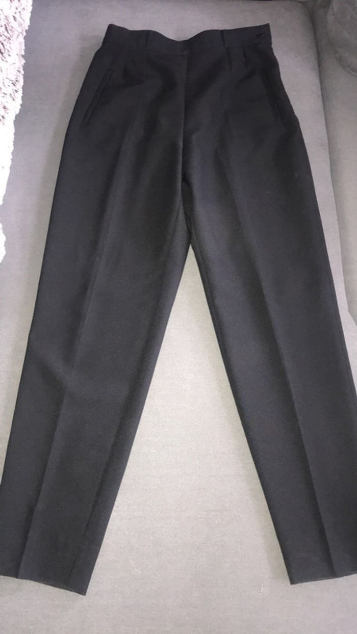 Pantalon noir taille haute, taille m - photo numéro 2
